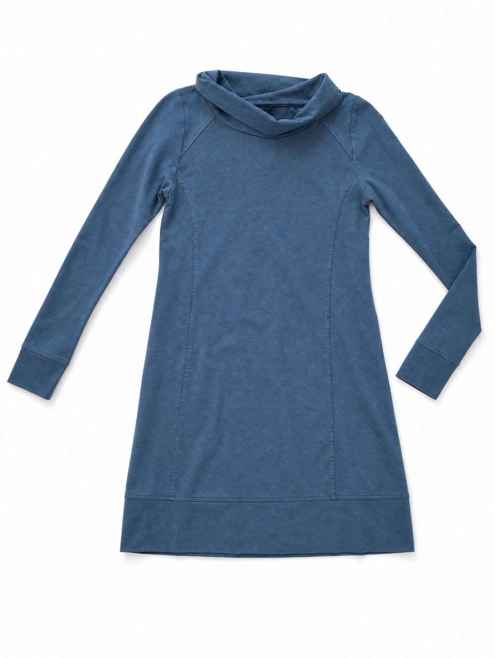 Toad&Co Women's Slate Blue Cowl Neck Dress